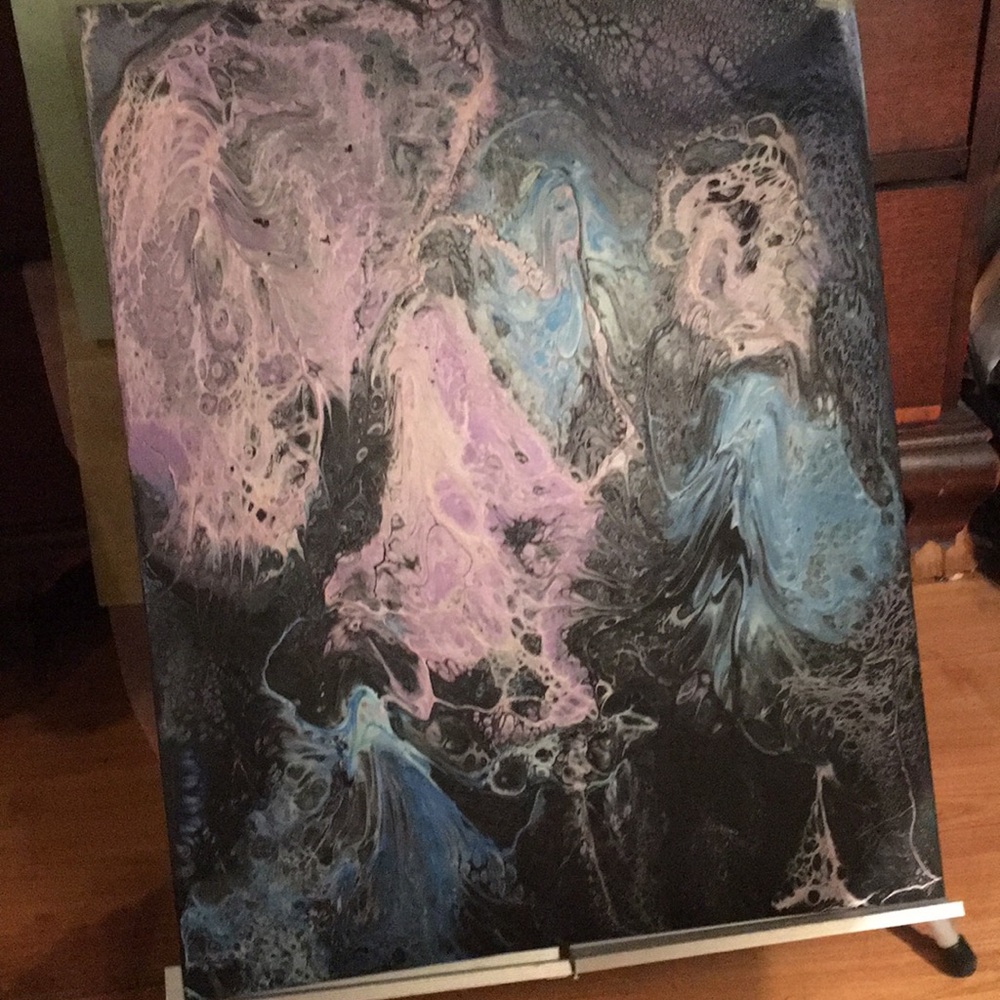 Original Artwork on Flexible Plastic. 16" by 20"